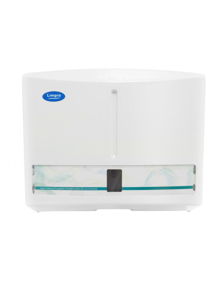 Set Dispenser prosop Z Limpio alb + 12 x prosoape Z 15x21cm