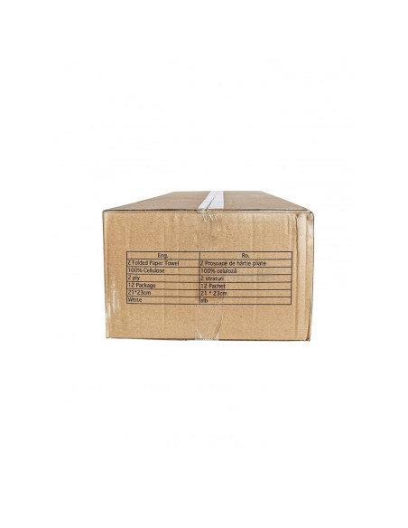 Set Dispenser prosop Z Limpio alb + 12 x prosoape Z 15x21cm