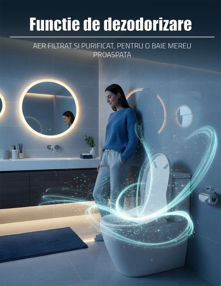 Capac wc smart Limpio WSB-1050RC electric cu functie bideu si telecomanda